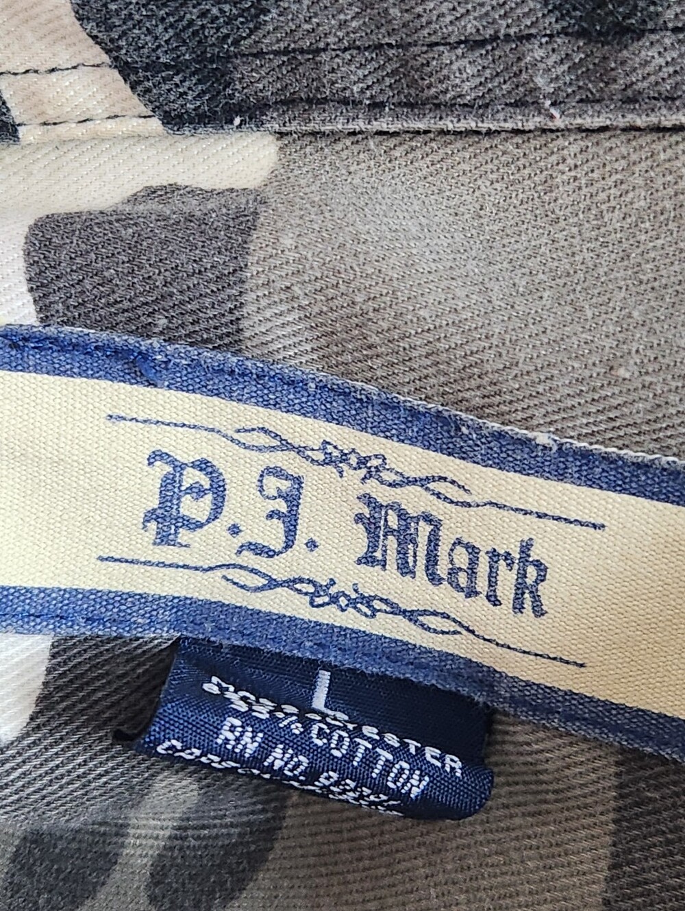 P.J. Mark Cammo Print Short Sleeve Shirt - Picture 9 of 9
